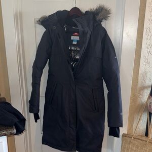 Women's Black Parka Coat